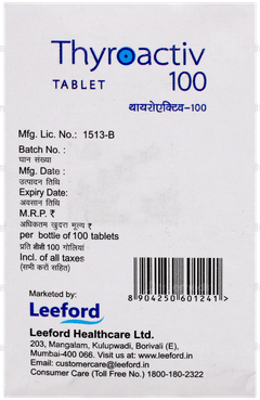 Thyroactiv 100 Tablet 100 Thyroactiv 100 Tablet 100