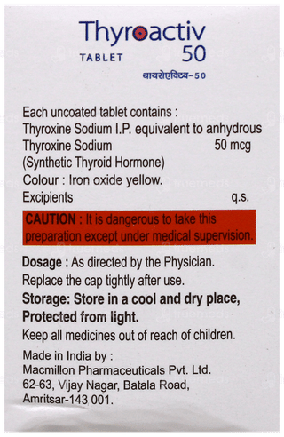Thyroactiv 50 Tablet 100