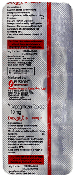 Dexiglu 10 Tablet 10 Dexiglu 10 Tablet 10