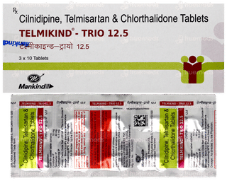 Telmikind Trio 12.5 Tablet 10