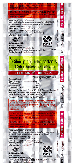 Telmikind Trio 12.5 Tablet 10
