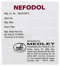 Nefodol Tablet 10 Nefodol Tablet 10