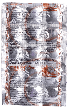 Celin Zinc Orange Flavour Chewable Tablet 15 Celin Zinc Orange Flavour Chewable Tablet 15