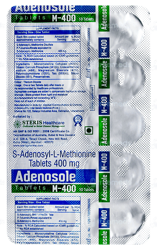 Adenosole M 400 Tablet 10