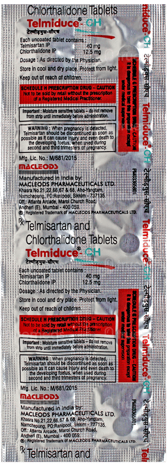 Telmiduce Ch Tablet 10