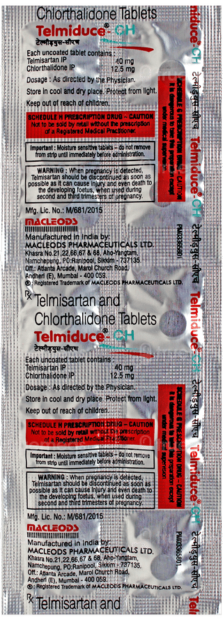 Telmiduce Ch Tablet 10