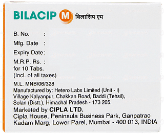 Bilacip M Tablet 10