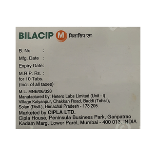 Bilacip M Tablet 10