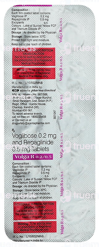 Volga-r 0.2/0.5 MG Tablet 10