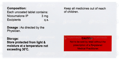 Nicomnol 3 Tablet 10 Nicomnol 3 Tablet 10
