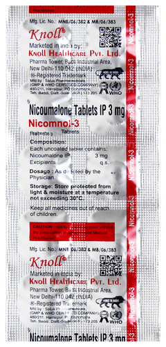 Nicomnol 3 Tablet 10 Nicomnol 3 Tablet 10