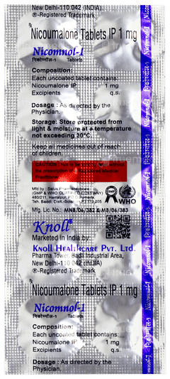 Nicomnol 1 Tablet 10
