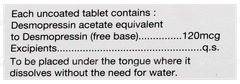 Minirin Melt 120Mcg Tablet 30