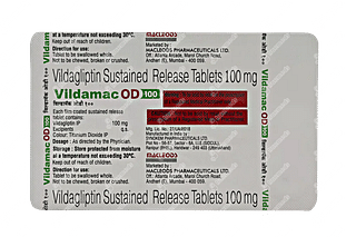 Vildamac Od 100 MG Tablet Sr 15