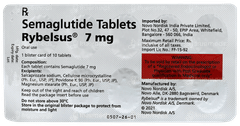 Rybelsus 7mg Tablet 10 Rybelsus 7mg Tablet 10