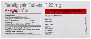Axegliptin 20 Tablet 10