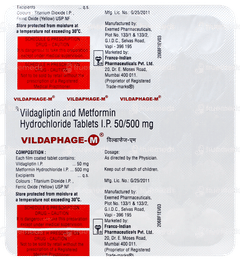 Vildaphage M Tablet 15