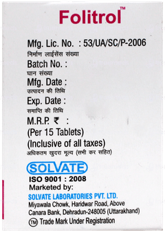 Folitrol Tablet 15
