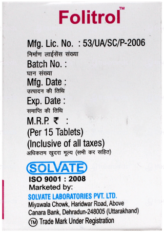 Folitrol Tablet 15