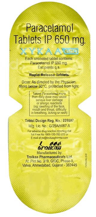 Xykaa Rapid 650 Tablet 15