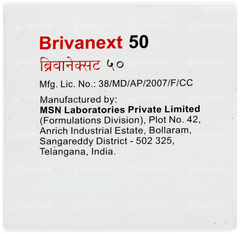 Brivanext 50 Tablet 10 Brivanext 50 Tablet 10
