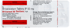 Brivanext 50 Tablet 10 Brivanext 50 Tablet 10