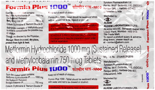 Formin Plus 1000 Tablet 10