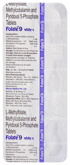 Folate 9 Tablet 10