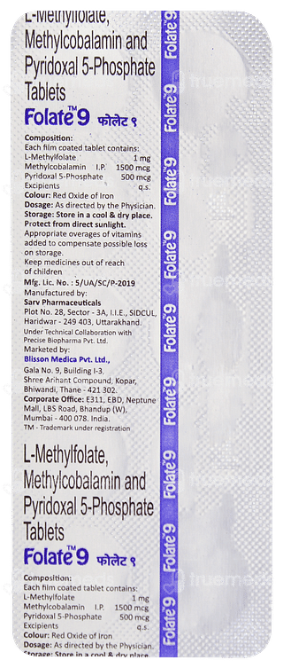 Folate 9 Tablet 10