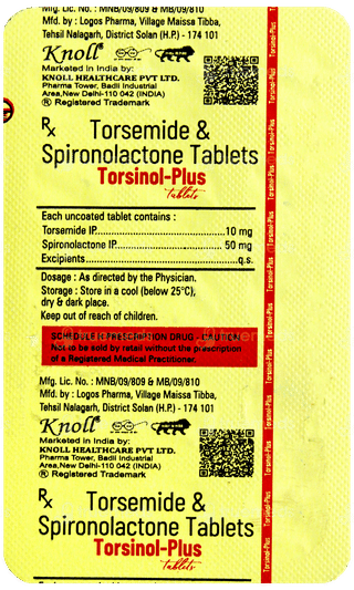 Torsinol Plus Tablet 15