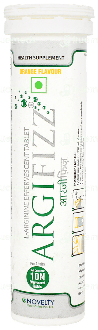Argifizz Orange Flavour Effervescent Tablet 10
