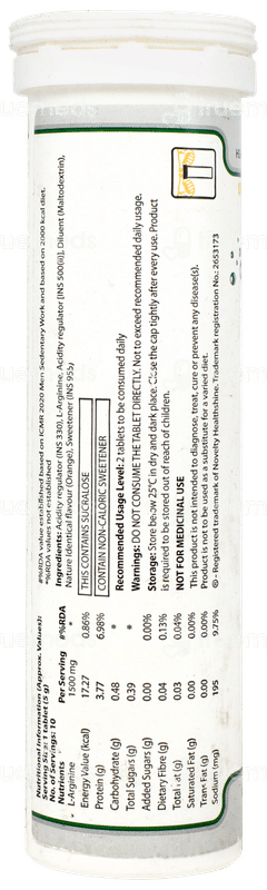 Argifizz Orange Flavour Effervescent Tablet 10