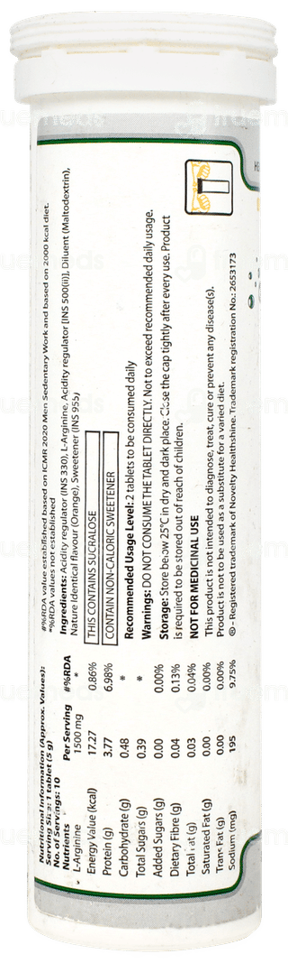 Argifizz Orange Flavour Effervescent Tablet 10