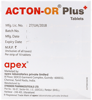 Acton Or Plus Tablet 10