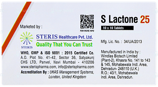 S Lactone 25 Tablet 10