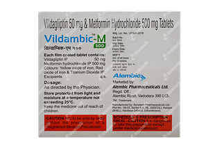 Vildambic M 50/500 MG Tablet 15