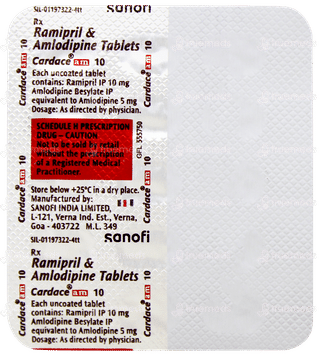 Cardace Am 10 Tablet 15