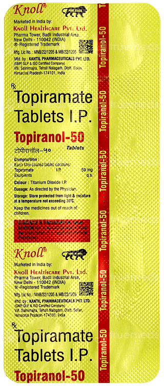 Topiranol 50 Tablet 10