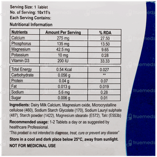 Calvoli Milk Calcium Tablet 15