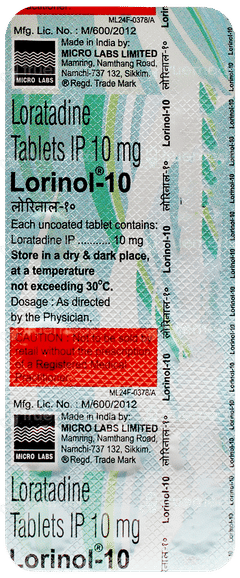 Lorinol 10 Tablet 15 Lorinol 10 Tablet 15