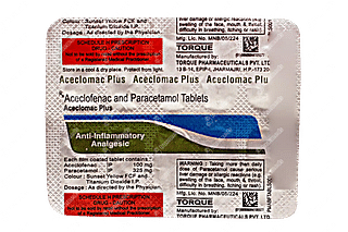 Aceclomac Plus 100/500 MG Tablet 10