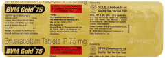 Bvm Gold 75 Tablet 14 Bvm Gold 75 Tablet 14
