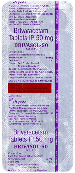 Brivasol 50 Tablet 10 Brivasol 50 Tablet 10