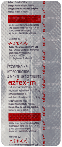 Azfex M Tablet 10 Azfex M Tablet 10