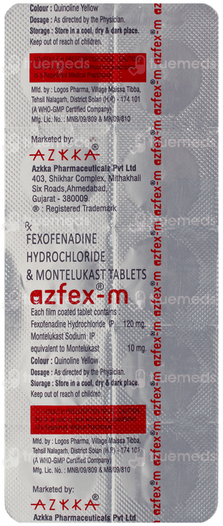 Azfex M Tablet 10