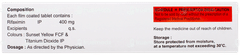 Rifamap 400 Tablet 10 Rifamap 400 Tablet 10