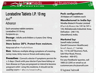 Avil Advance 10 MG Tablet 5