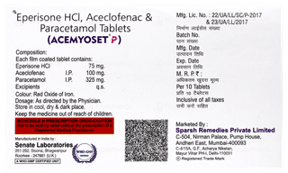 Acemyoset P Tablet 10