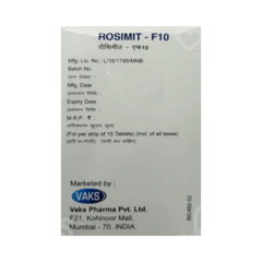 Rosimit F10 Tablet 10 Rosimit F10 Tablet 10