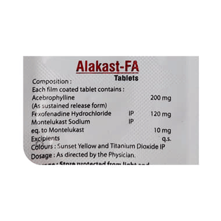 Alakast Fa 10/120/200 MG Tablet 10